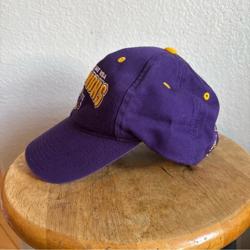 NBA Los Angeles Lakers Sixteen-Time Champions Purple Gold Cap One Size